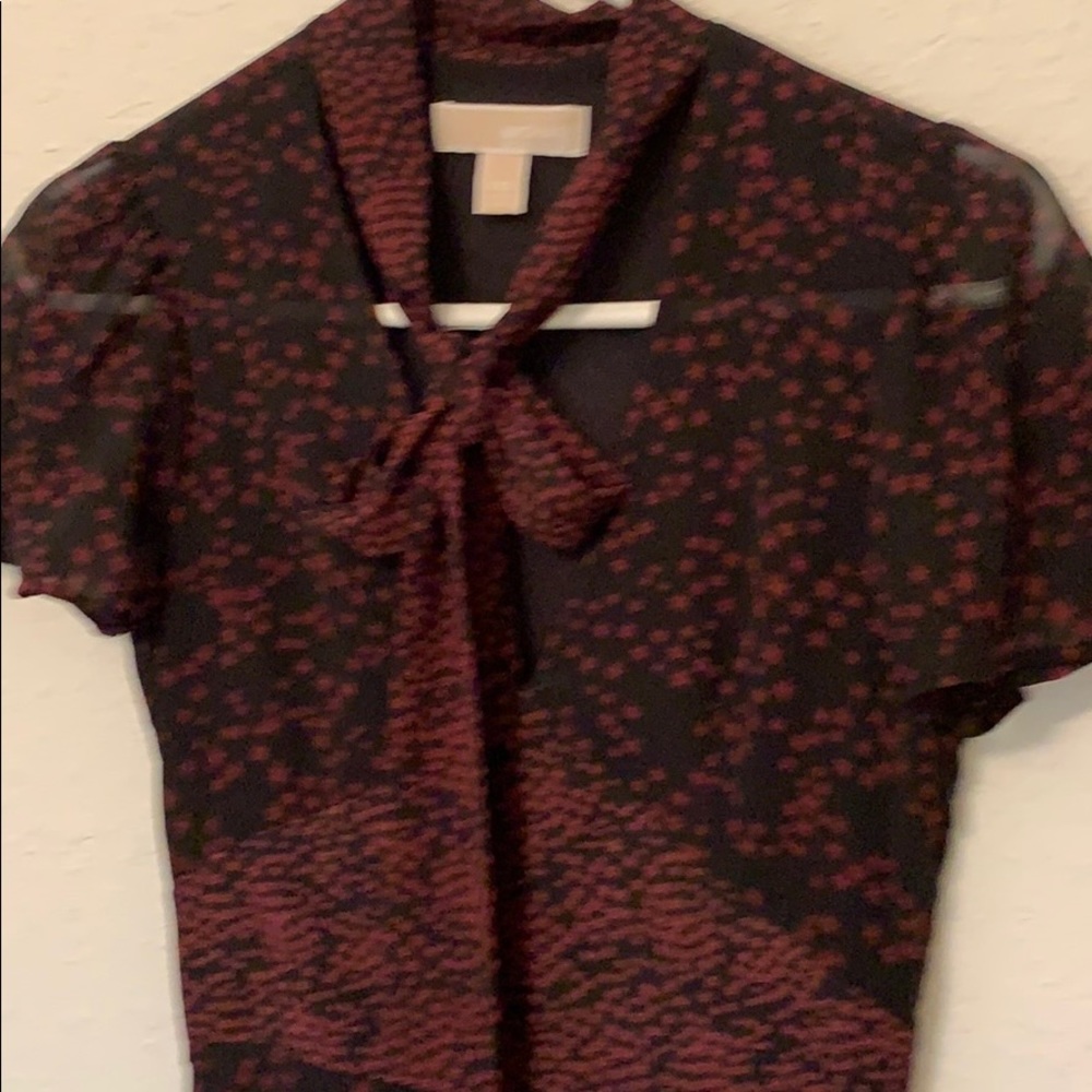 Michael Kors Pussybow & Stars Dress XXS